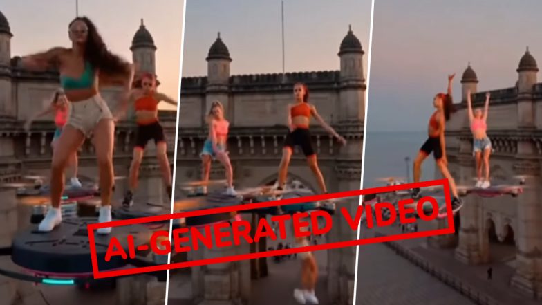 Is the 'Drone Show Accident in Mumbai' Video Real or Fake? Viral Reel Is AI-Generated, Reveals Fact Check