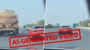Is the 'Ferrari Being Refuelled mid Highway' Video Real or Fake? Fact Check Reveals Viral Reel Is AI-Generated