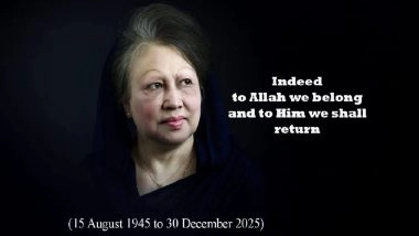 Khaleda Zia Dies: Former Bangladesh PM Passes Away at 80 After Battling Multiple Ailments Including Heart Disease