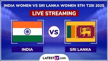 India Women vs Sri Lanka Women Live Streaming Online, 5th T20I 2025: How To Watch IND-W vs SL-W Cricket Match Free Live Telecast on TV?
