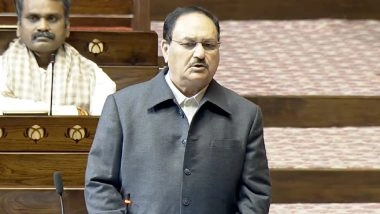 Parliament Winter Session 2025: JP Nadda Defends Election Commission&rsquo;s Voter Roll Purification in Rajya Sabha, Accuses Congress of Deflecting Electoral Defeats (Watch Video)