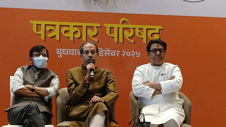&lsquo;Mayor of Mumbai Will Be a Marathi,&rsquo; Says Raj Thackeray As He and Cousin Uddhav Thackeray Announce Shiv Sena-MNS Alliance for BMC Elections 2026