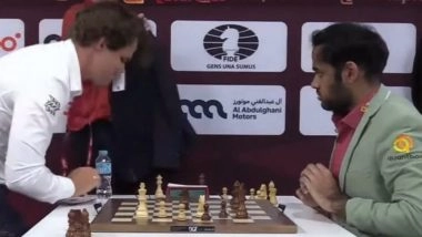 Magnus Carlsen Slams Table in Frustration After Losing Against Arjun Erigaisi In Ninth Round of World Blitz Championship 2025 (Watch Video)