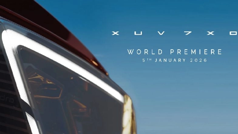 Mahindra XUV 7XO Launch Live Streaming: Watch Telecast of Global Premiere of New XUV 7XO Facelifted Version; Check Expected Price, Specifications and Features