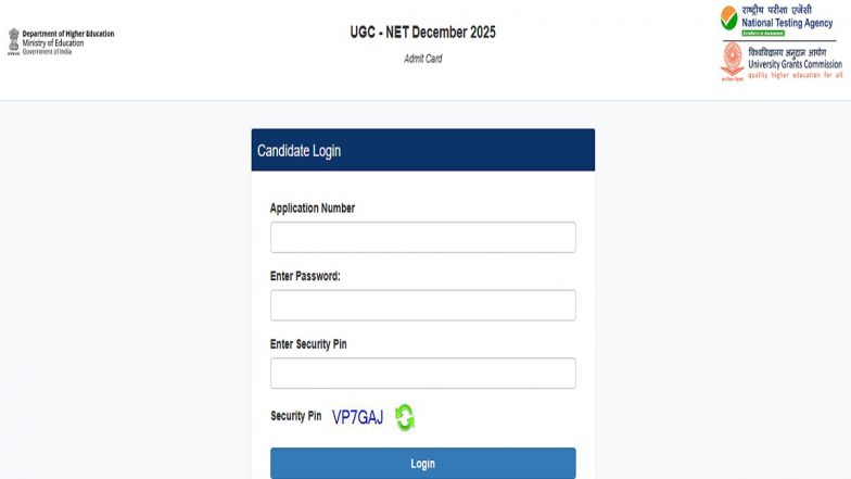 NTA UGC NET Admit Card 2025 Out at gcnet.nta.nic.in: National Testing Agency Releases Hall Ticket for December 31 Examination, Know Steps To Download