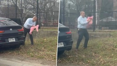 NYPD Detective Saves Life of Choking Baby After Spotting Black SUV Speeding in the Emergency Shoulder Lane in US, Heartwarming Video Surfaces