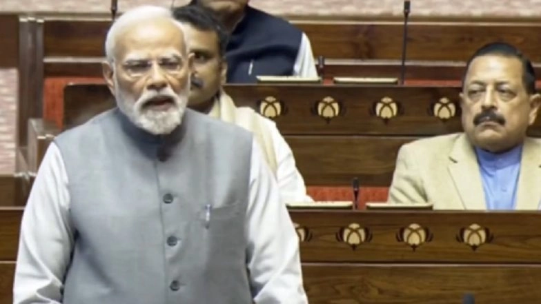 Parliament Winter Session 2025: PM Narendra Modi Welcomes Vice President and Rajya Sabha Chairman CP Radhakrishnan to House (Watch Video)