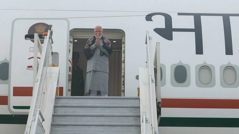 PM Narendra Modi Embarks on 3-Nation Visit to Jordan, Ethiopia and Oman (See Pic)