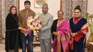 Neeraj Chopra, His Wife Himani Pay Courtesy Visit to Former President Ram Nath Kovind