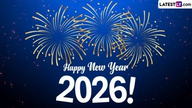 New Zealand Enters New Year 2026: Island Country Welcomes New Year With Spectacular Display of New Year&rsquo;s Eve Fireworks at Auckland&rsquo;s Sky Tower (Watch Video)