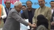 Nitish Kumar Removes Hijab From Newly Appointed AYUSH Doctor's Face During Government Event in Patna, Bihar CM Gets Slammed by Congress and RJD After Video Goes Viral Nitish Kumar Removes Hijab From Newly Appointed AYUSH Doctor's Face During Government Event in Patna, Bihar CM Gets Slammed by Congress and RJD After Video Goes Viral