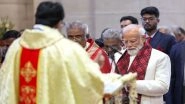 Christmas 2025 Celebrations: PM Narendra Modi Joins Christmas Prayers at Cathedral Church in Delhi, Extends Message of Peace and Harmony (See Pics and Video)