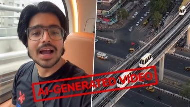 Fact Check Reveals Viral Clip Showing 'India's First Pod Taxi Service' in Mumbai Is AI-Generated Video