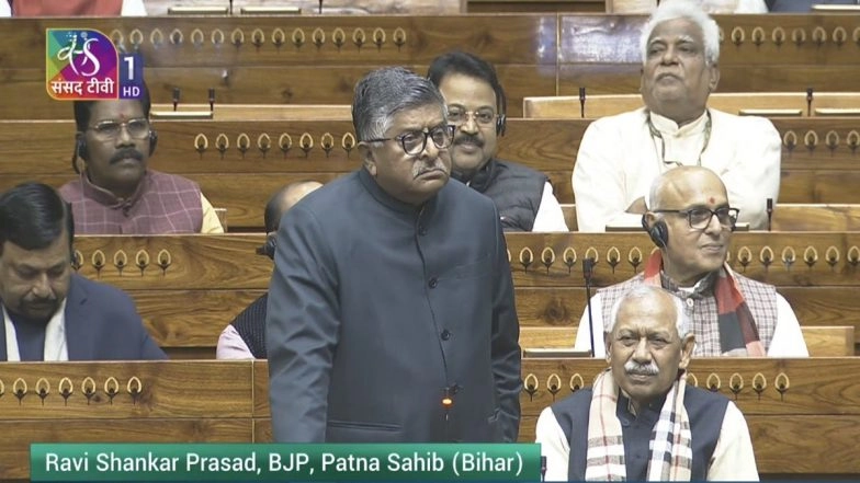 &lsquo;You Lose Elections, Stop Blaming ECI&rsquo;, Says Ravi Shankar Prasad to Congress in Lok Sabha During Debate on Election Reforms