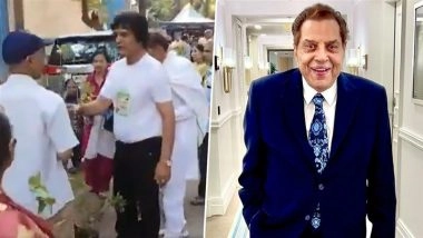 Dharmendra’s 90th Birth Anniversary: Fans Gather Outside Juhu Home to Honour the Late Bollywood Legend