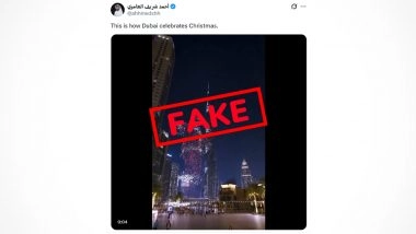 Did a Santa Claus Drone Show Light Up Dubai Skies on Christmas 2025? Fact Check Debunks Claim After Elon Musk Reacts to Viral Video