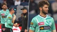 Shaheen Shah Afridi Removed From Attack By Umpires After Star Pakistan Seamer Bowls Two Waist-High No Balls in One Over in His BBL 2025-26 Debut Match (Watch Video) Shaheen Shah Afridi Removed From Attack By Umpires After Star Pakistan Seamer Bowls Two Waist-High No Balls in One Over in His BBL 2025-26 Debut Match (Watch Video)