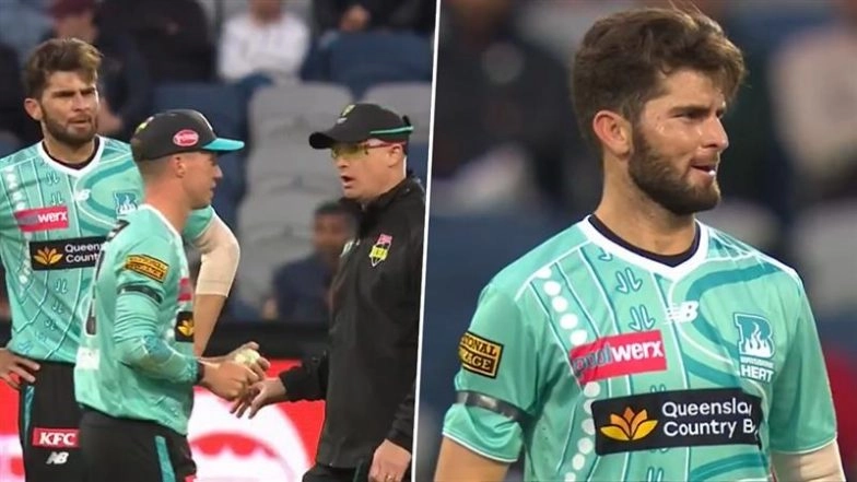 Shaheen Shah Afridi Removed From Attack By Umpires After Star Pakistan Seamer Bowls Two Waist-High No Balls in One Over in His BBL 2025-26 Debut Match (Watch Video)
