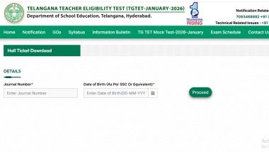 TS TET Hall Ticket Download 2026: Admit Cards for Telangana Teacher Eligibility Test January 2026 Session Released at tgtet.aptonline.in