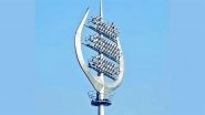 Trishul-Shaped Floodlights Installed in Under-Construction Cricket Stadium in Varanasi, Ground Design to Have More Symbols Associated to Lord Mahadev (Watch Video)