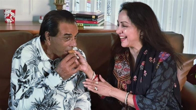 ‘Our Happy Together Moments’: Hema Malini Pens Emotional Note for Husband Dharmendra on His 90th Birth Anniversary (View Pics)