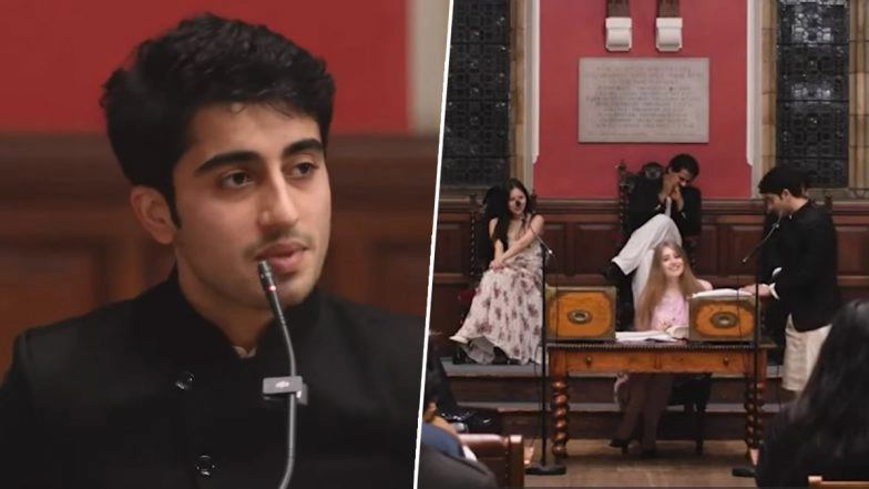 Viraansh Bhanushali Exposes Pakistan's Terror Narrative in Viral Speech During Oxford Union Debate: 'You Can't Shame a State With No Shame' (Full Video)