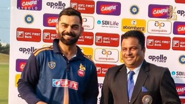 Virat Kohli Receives Monetary Prize of INR 10,000 After Winning Player of the Match Award In Delhi vs Gujarat Vijay Hazare Trophy 2025-26 Match (See Pic)