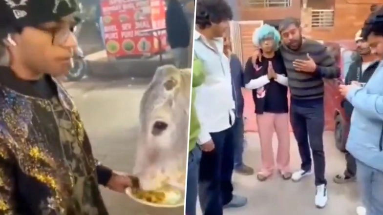 YouTuber Doperman aka Ritik Chandna Arrested for Feeding Chicken Momos to Cow in Gurugram; Issues Apology After Video Sparks Outrage