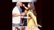 Rajinikanth Birthday: Daughter Aishwaryaa Rajinikanth Shares Heartwarming Photo Feeding Cake to Thalaiva; Says &lsquo;My Life, My Father&rsquo; (View Pic)