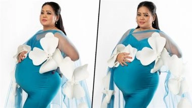 Bharti Singh Glows in Blue Silk Gown During Maternity Shoot Ahead of Baby No 2; Fans Shower Her With Love (View Pics)
