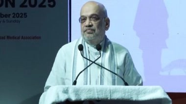IMA NATCON 2025: Amit Shah Pays Emotional Tribute to Doctors at 100th All India Medical Conference in Ahmedabad; Recalls Personal COVID-19 Battle (Watch Video)