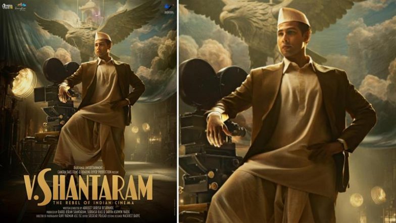 ‘V Shantaram’ Biopic: Makers Reveal Grand First Look of Siddhant Chaturvedi With Vintage Film Camera (View Poster)