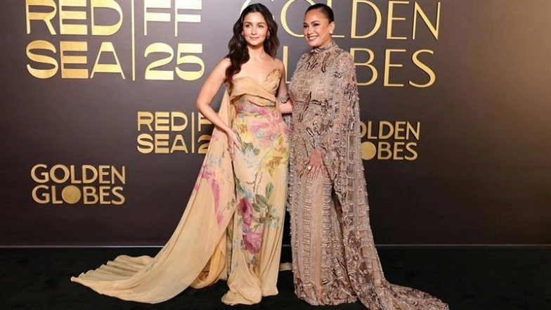 Red Sea Film Festival 2025: Alia Bhatt and Hend Sabry Receive Prestigious Golden Globes Honour (View Pics)