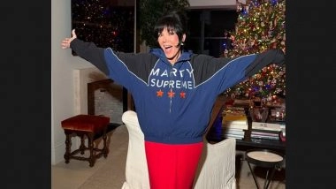 Kris Jenner Subtly Supports Kylie and Timothee Chalamet by Sporting ‘Marty Supreme’ Merch for Christmas Release