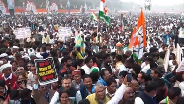 Congress Distances From Objectionable Slogans Against PM Narendra Modi at ‘Vote Chori’ Protest