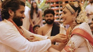 ‘One Year as Mrs’: Sobhita Dhulipala Pens Heartfelt Note on Wedding Anniversary With Naga Chaitanya; Shares Wedding-Themed Reel (Watch Video)
