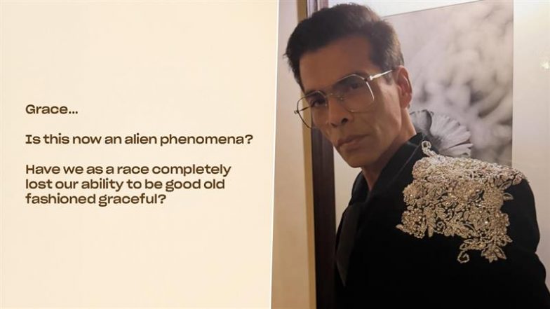 Karan Johar Urges Kindness and Courtesy in New Year 2026, Says ‘Let’s Revive Grace’ in Powerful Note (View Post)