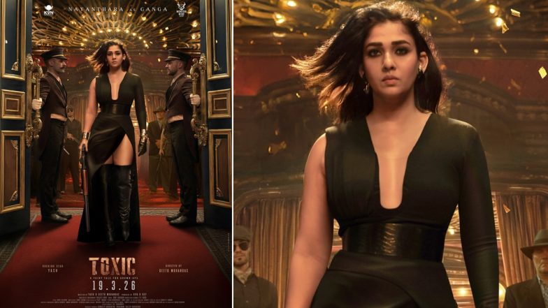 ‘Toxic - A Fairytale for Grown-Ups’: Nayanthara Dazzles in First Look as Fearless Ganga Opposite Yash (View Poster)
