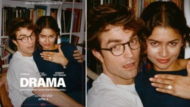 'The Drama': Zendaya Teases Fans With Engagement-Style Poster Featuring Robert Pattinson (View Pic)