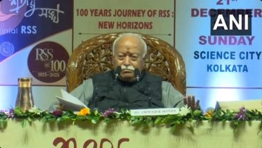 &lsquo;Babri Masjid Rebuilding a Political Conspiracy for Votes&rsquo;, Says RSS Chief Mohan Bhagwat in Kolkata (Watch Video)