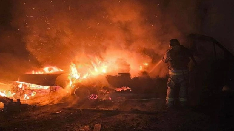 Russia Strikes Kyiv With Missiles, Drones Ahead of Donald Trump-Volodymyr Zelenskyy Meeting as Peace Talks Continue