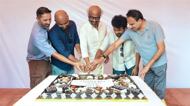 Rajinikanth Birthday: Thalaiva Cuts Cake on ‘Jailer 2’ Sets; Sun Pictures Shares Celebration Clip