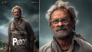 'Peddi': Jagapathi Babu&rsquo;s First Look as &lsquo;Appala Soori&rsquo; Unveiled; Ram Charan Praises His Intense Screen Presence (View Poster)