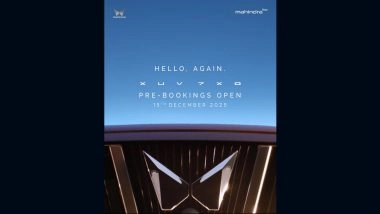 Mahindra XUV 7XO Pre-Bookings Open December 15, 2025