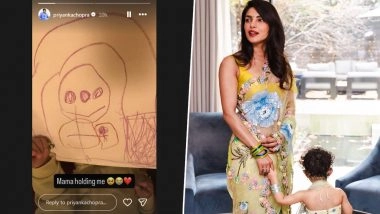 ‘Mama Holding Me’: Priyanka Chopra Shares Adorable Drawing by Daughter Malti Marie, Fans Gush Over Cute Mother-Daughter Moment (View Pic)