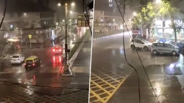 Mumbai Rains Welcome New Year 2026 as City Wakes Up to Unusual January Showers (Watch Videos)