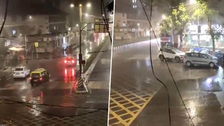 Mumbai Rains Welcome New Year 2026 as City Wakes Up to Unusual January Showers (Watch Videos)