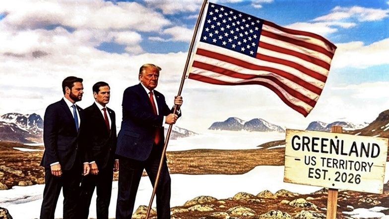 Donald Trump Sparks Global Standoff After Sharing Altered Map Claiming Greenland as US Territory (See Pics)