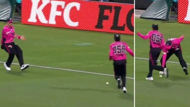 Steve Smith Shows Displeasure With Babar Azam&rsquo;s Fielding During Sydney Derby in BBL 2025-26, Video Goes Viral