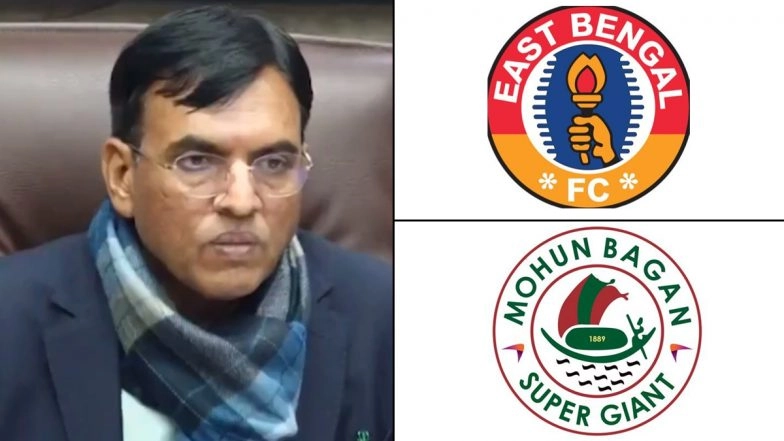 Began or Bagan! Sports Minister Mansukh Mandaviya's Slip of Tongue Video for Mohun Bagan and East Bengal During PC Related To ISL 2026 Goes Viral